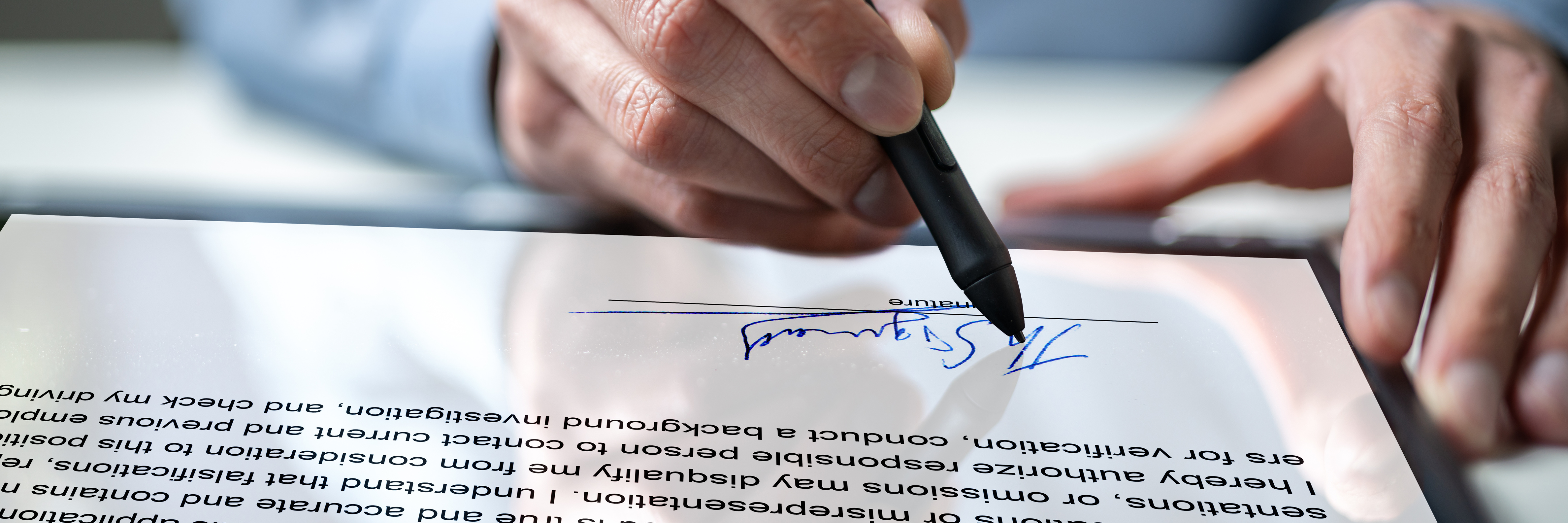 Contract E Signature. Employee Signing